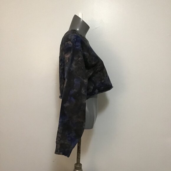 Lululemon LA Pullover Crew Watercolor Wash Lunar Rock/Black/Larkspur Size S/M - Picture 3 of 11